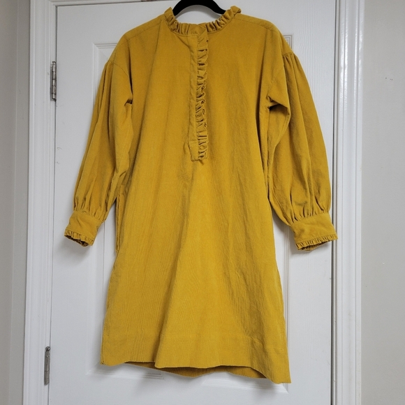 Ann Mashburn Nicky Popover Corduroy Dress. - Picture 1 of 10